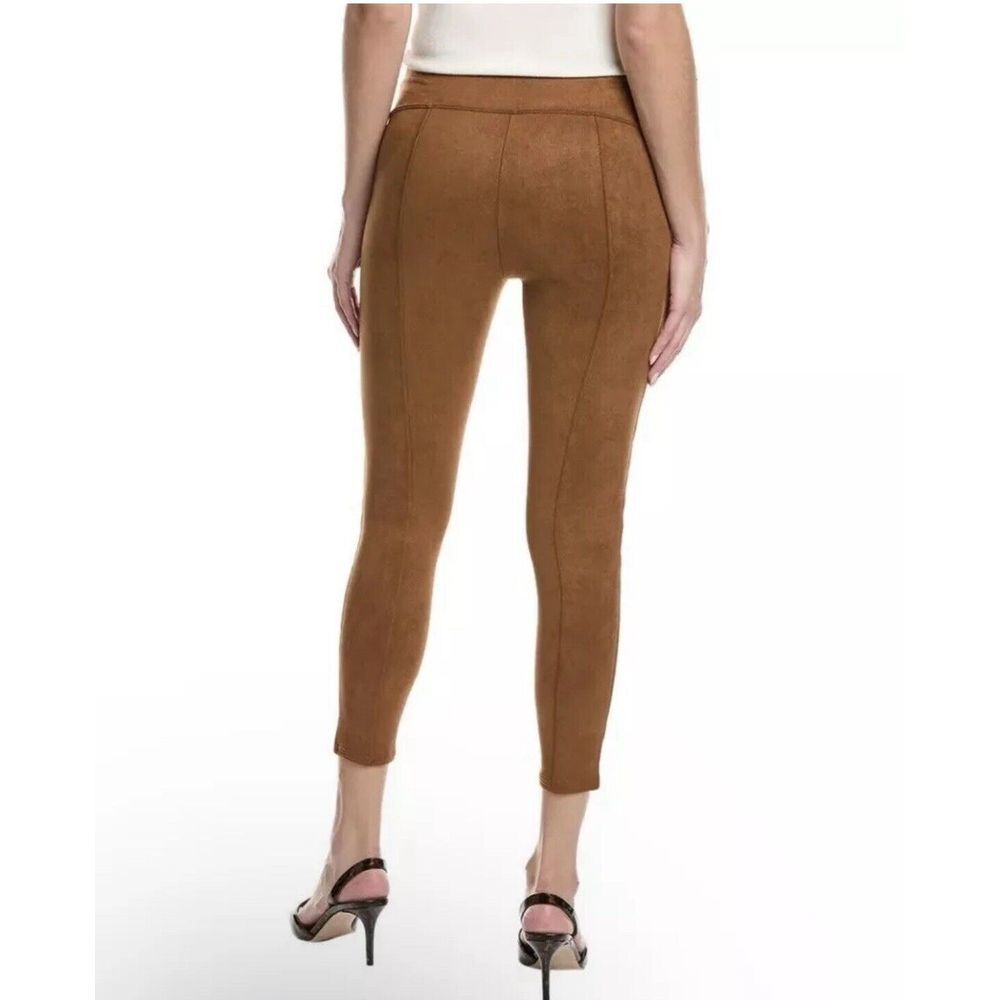 SPANX Faux Suede Leggings High Waisted Perfect Pant Rich Caramel Size Large - Picture 3 of 10